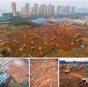 بناء مستشفى في عشر ايام في الصين