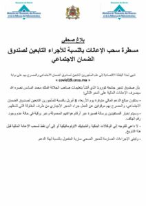 مسطرة سحب الإعانات بالنسبة للأجراء التابعين لصندوق الضمان الاجتماعي